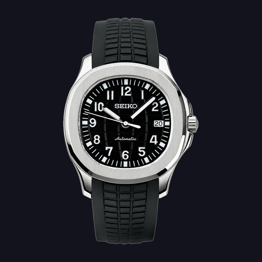 Seiko Aquanaut Mod Watch – Black Automatic 41mm