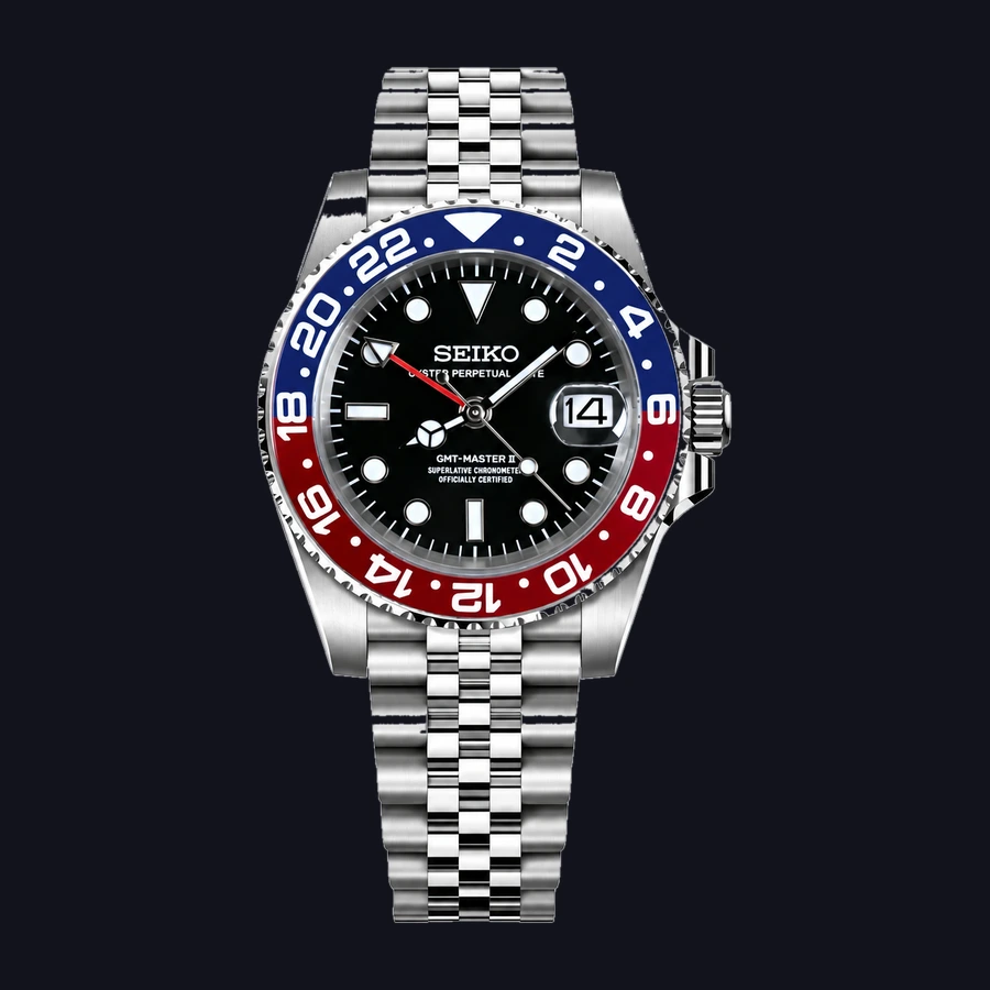 Seiko Pepsi GMT Master Mod Watch – Automatic 41mm