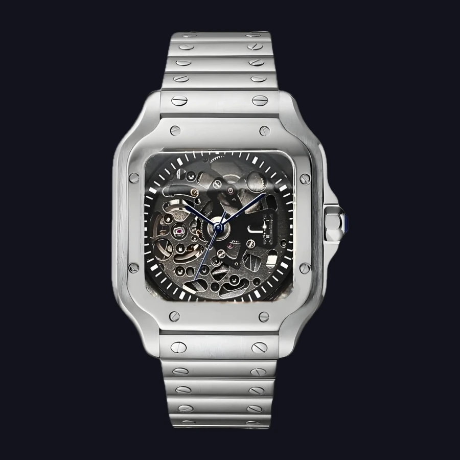 Seiko Santos Mod Watch – Skeleton Dial Automatic 38mm